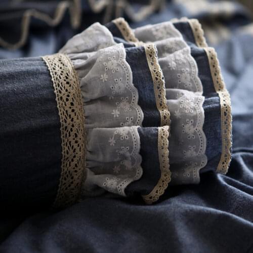 New elegant embroidered lace decorative pillow European style luxury candy cushion princess ruffle pillows ( include filler)