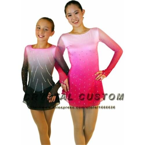 Hot Sales Custom Figure Skating Dress For Kids Fashion New Brand Ice Skating Dresses For Girls DR3584