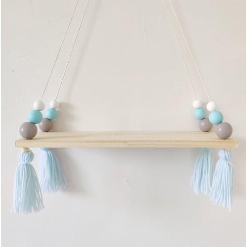 Nordic Style Simple Solid Wood Hanging Decoration Commodity Shelf Wall Mounted Floating Shelves Indoor Outdoor Decor