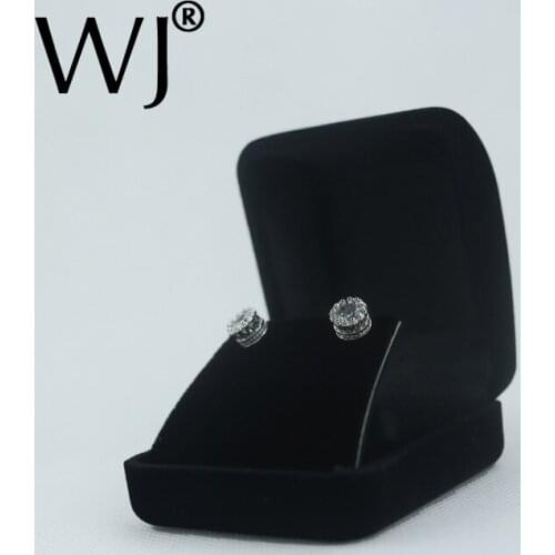 Luxury Black Velvet Necklace Earrings Box Jewelry Organizer Storage Package Boxes Studs or Small Drops Presentation Gift Case