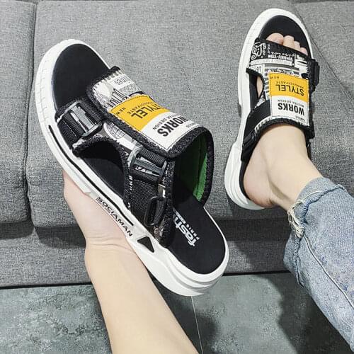 Men Casual Durable Anti Skid Peep Toe Summer Sandals Sandalias Male Fashion High Quality Home & Beach Sandals Plus Size