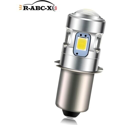 RUIANDSION 1Pcs P13.5S PR2 9mm Bulb 2D 3D 4D Maglite Flashlight Replacement LED 6000K 4300K 3V 6V 4.5V 2835SMD 500Lm Nonpolar