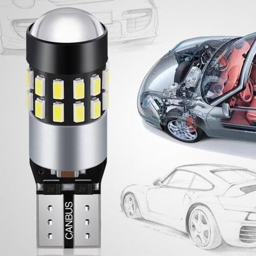 4Pcs/Lot T10 LED Canbus Lamp For Cars W5W LED Canbus 194 168 30 SMD 3014 Chip Bulbs Auto Parking Lights Highlight White DC12-24V