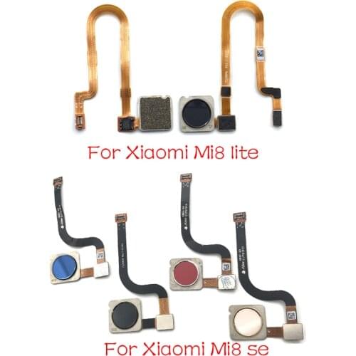 Home Button Finger Reader Fingerprint Reader Sensor Flex Cable For Xiaomi Mi 8 Mi8 Se Lite Parts
