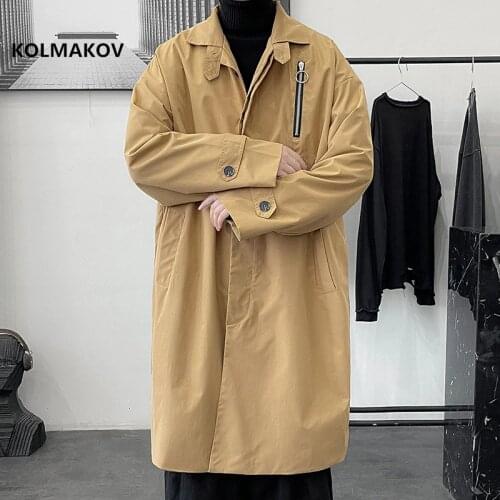 2021 spring Long style overcoat mens High quality trench coat,autumn fashion jackets men,Mens Clothing Windbreakers size M-5XL