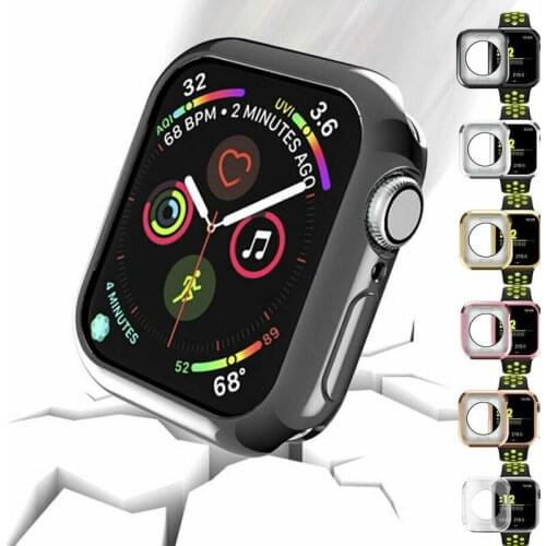 TPU Protective Cover For Apple Watch 38mm 40mm 42mm 44mm Case Bumper Shell For IWatch Series 5 4 3 2 1 Watches Accessories