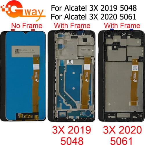 For Alcatel 3X 2020 LCD Sensor Display 5061 5061K OT5061 LCD Screen Touch Display Assembly 5061U 5061K_EE LCD Screen