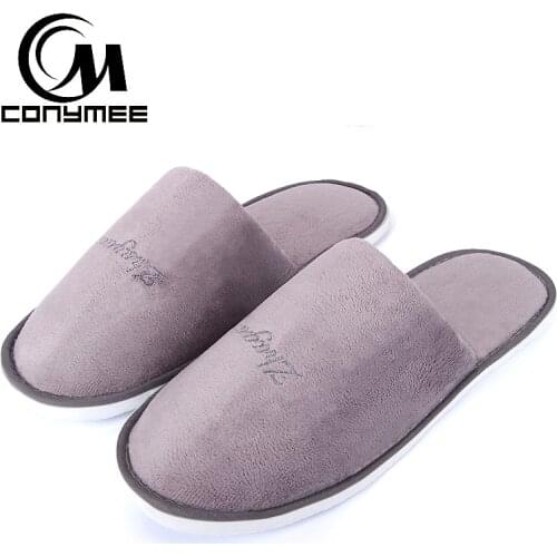 Winter Slippers Woman Home Sneakers Pantufa Soft Plush Shoes Men Women Warm Cotton Indoor Slipper Erkek Terlik Big Size Shoe