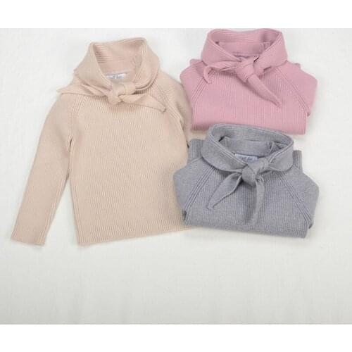 Winter Sweater for Girl 2019 Long Sleeve Warm Knitted Baby Girls Sweater and Pullover Knitwear Tops BC715