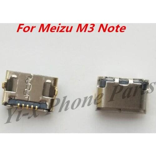 100pcs/Lot USB Jack Connector Charging Port Socket Replacement Parts For Meizu M3 Note