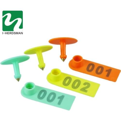 Sheep Ear Tag Signed with the Word Ear Laser Typing Copper Head Earrings Farm Animal Identification Card Free shipping