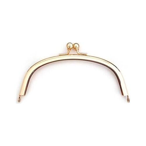 12.5cm DIY Metal semicirc Frame Purse Handle Coin Bags Metal Kiss Clasp Lock Frame Accessories
