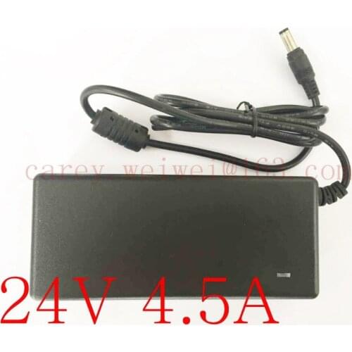 50PCS High quality IC solutions AC 100V-240V DC 24V 4.5A Switch power supply, 108W LED adapter, 5.5mm*2.1-2.5mm