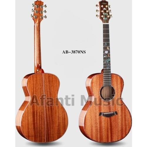 Afanti Music 38 inch Solid Mahogany top / Solid Mahogany Back & Sides Acoustic guitar (AB-3870NS)