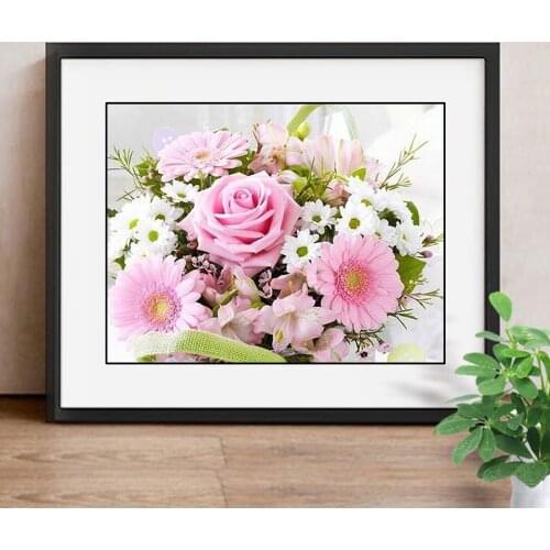 Diamond Painting Flowers Diamond Embroidery Rose DIY Cross Stitch Home Decor Picture Of Rhinestone Full Square Drill