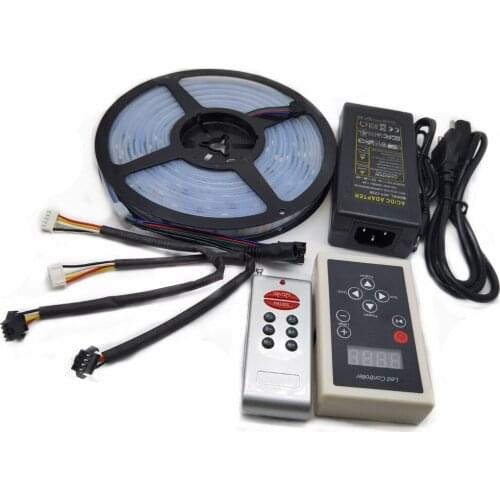 DC12V 5M Chasing Dream Magic Color RGB 5050 WS2811 IC LED Strip Light +WS2811 RF Remote controller +12V 5A LED Power
