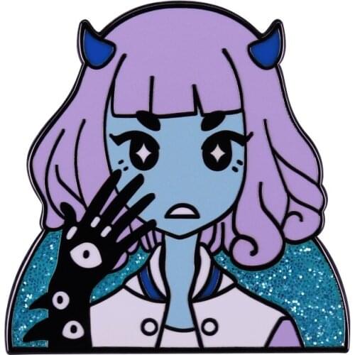 Eyes Deomon Girl Enamel Pin There is a little bit of devil in her angel eyes
