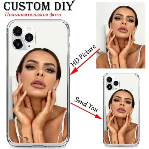 Custom Personalized Phone Case For iPhone 6s 7 8 11 12 Mini Plus Pro X XS Max XR SE Cover Customized Picture Name Photo Cases