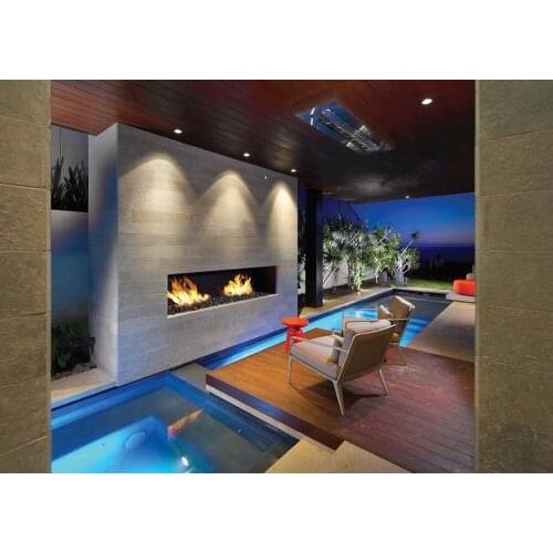 Inno-living 36 inch stainless steel bio ethanol outdoor fireplace