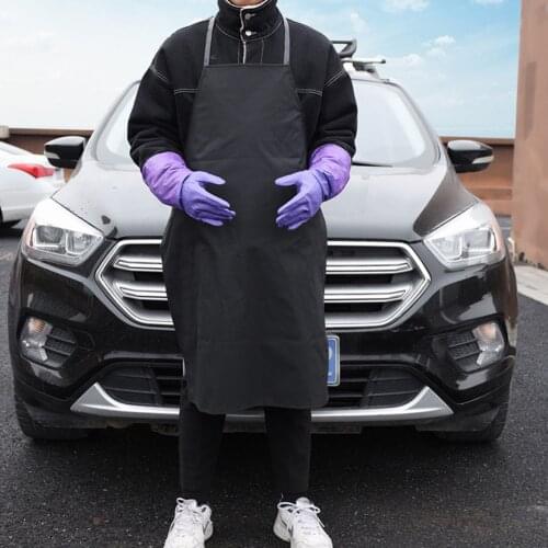 Car Wash Leather Apron Waterproof Kitchen Cleaning Clothes Car Waterproof Oil-proof Washing Apron