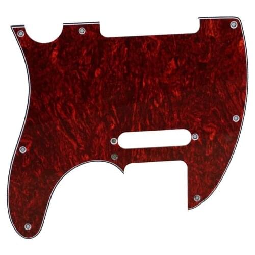 Red Tortoise Shell Pickguard 3 Ply 8 Screw Hole Celluloid and PVC Shell Pickguard For Telecaster Guitar Parts
