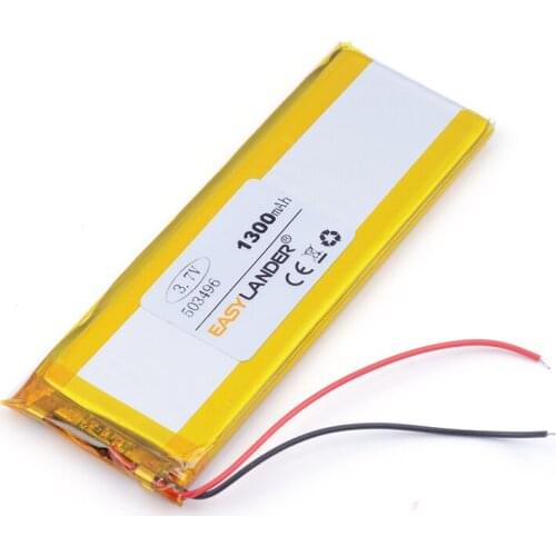 Best battery brand 503496 1300MAH 3.7V polymer lithium battery 053496 PSP GPS 7 inch navigation MP5