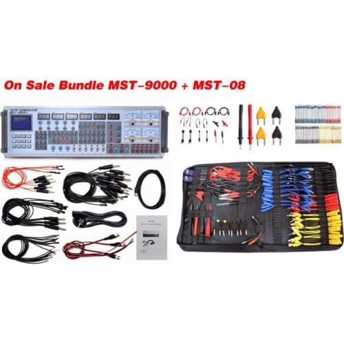 MST-9000 Professional Automotive ECU Signal Simulator Testing Bench for Universal Cars Gasoline Engines +MST-08 Cables Kit 94PCS
