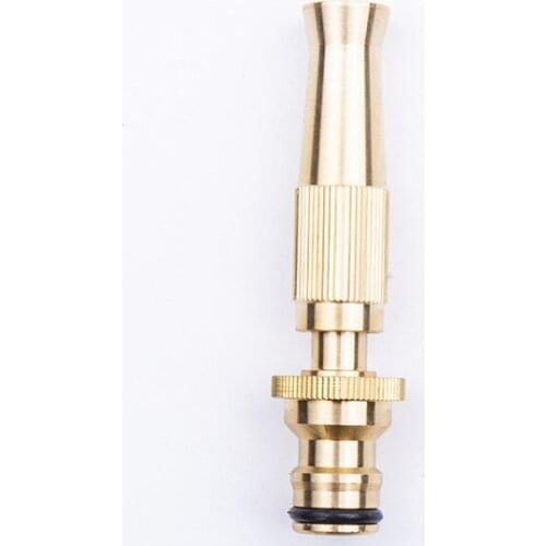 Best Brass Adjustable spray gun Hose Nozzle High pressure straight copper gun for car wash watering flower garden hose wand