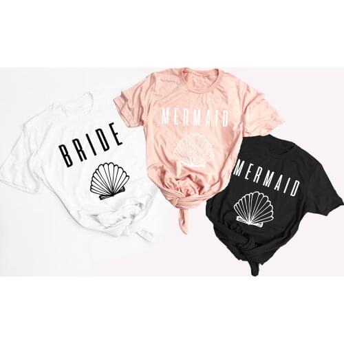 Mermaid T-shirt Bride tee Bachelorette Party UNISEX Bride to be Wedding Bridal Shower Bridal Party Engagement.Gift Honeymoon top