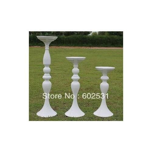 SPR Free Shipping-31cm high European classical white candle stick/ wrought iron candlesticks