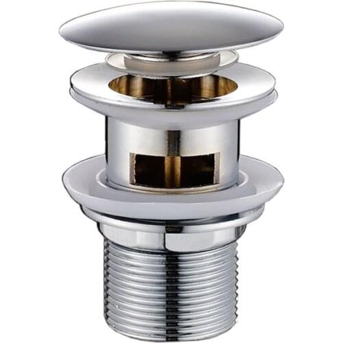 Bathroom Vanity Sink Pop Up Drain with Overflow, Faucet Vessel Pop Up Drain Stopper