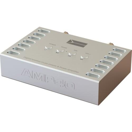 High End HiFi Bluetooth 5.0 Audio Power Amplifier Stereo Headphone Amp MOSFET 60W*2 silver black for choose