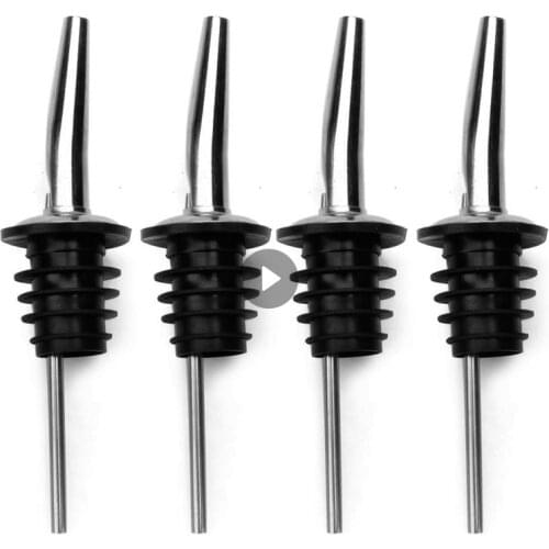 1/3/5pcs Stainless Steel Whisky Spout Stopper Bar Accessories Bartender Household Kitchen Tools Pourer Flow Wine Bottle Spout