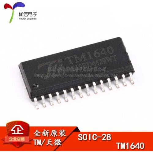Genuine original patch TM1640 LED digital display driver IC 8 segments 16 bits SOP-28