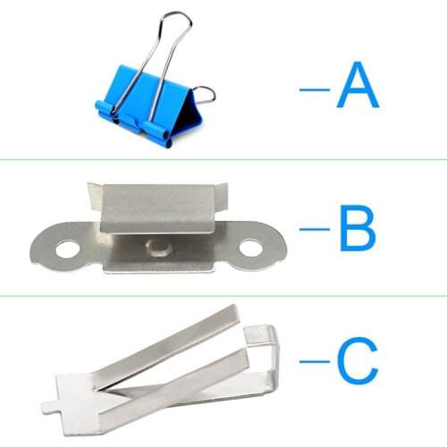 12PCS/Lot Stainless-Steel-Tool Ultimaker UM Hotbed Glass Clip Clamp For 3D Printers Build Heatbed Platform