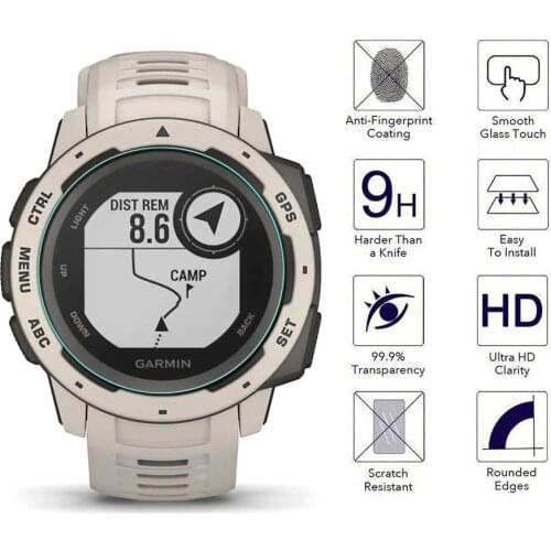 2.5D Tempered Glass Film Screen Protector for Garmin Instinct