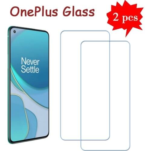 2Pcs For OnePlus Nord N10 N100 Tempered Glass Protective Film For OnePlus 8 7 6 Pro 6T 7T 8T Glass Cover Protector Phone Screen