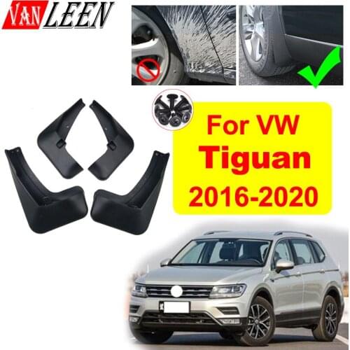 4pcs For Volkswagen VW Tiguan 2020 2019 2018 2017 2016 Car Mud Flaps Front Rear Mudguards Fender Splash Guard Auto Accessories