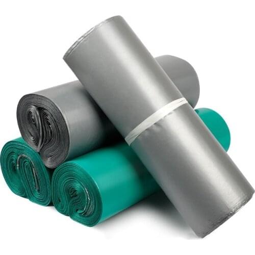 50Pcs Silver Envelope Packaging Bags Multiple Frosted Self-Seal Adhesive Storage Bag Poly Mailer Plastic Shipping Mailer Bags