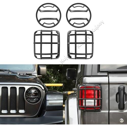 Car Head Light Tail Light Lamp Cover Guard Protect Decor for Jeep Wrangler JL 2018+ Car Styling Accessories