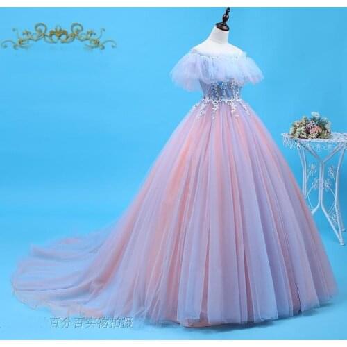 100%real 18th century ball gown ruffled slash queen medieval dress Renaissance gown queen Victoria dress Antoinette/Belle Ball