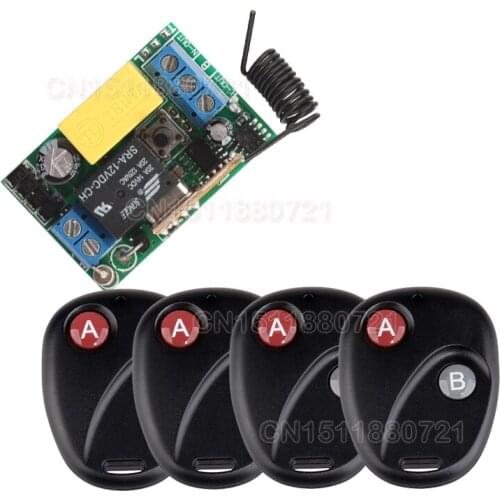 AC220V 1CH RF wireless switch Receiver&Transmitter 10A Momentary Toggle Add controller freely