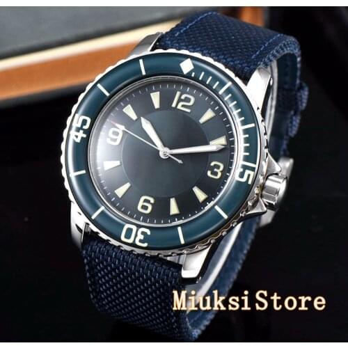 Corgeut 45mm sport design clock luxury top brand mechanical Sterile dial Luminous hands Automatic Self-Wind Vintage mens watch
