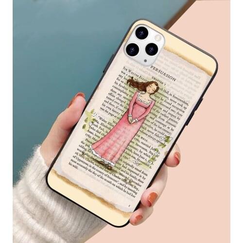Jane Austen Persuasion Anne Elliot soft TPU border phone case for iphone 11PROMAX 11 X XS XR XSMAX 6 plus 7 7plus 8 8plus cover