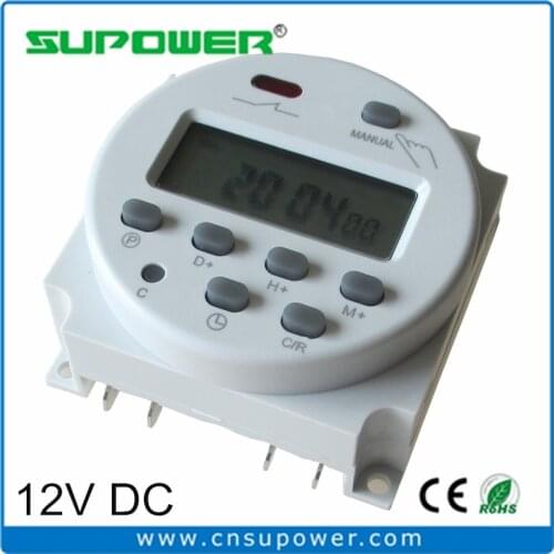CN101A 12V AC/DC Weekly Programmable Digital Timer Switch Relay with Weatherproof Box