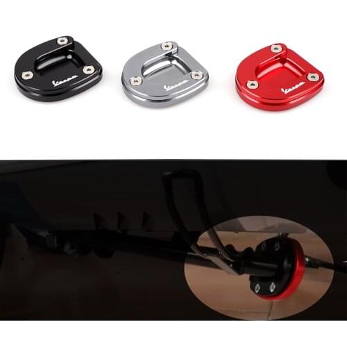 For Vespa gts GTV 300 HPE 2019-2021 Motorcycle Kickstand Foot Side Stand Enlarge Extension Pad Support Plate accessories