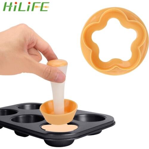 HILIFE Cake Biscuit Stamp Mould Dough Cookie Press Plastic Baking Mold Kitchen Biscuit Cake Cutter Pastry Decorating Baking Tool