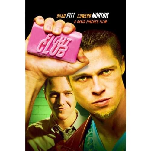 Blood Fight Club Poster Silk Fabric Poster Print Cloth Fabric Wall Poster Custom Satin Poster 40X60cm,50X75cm,60X90cm