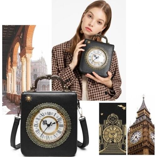 High Quality Clock Clutch Women Shoulder Bag