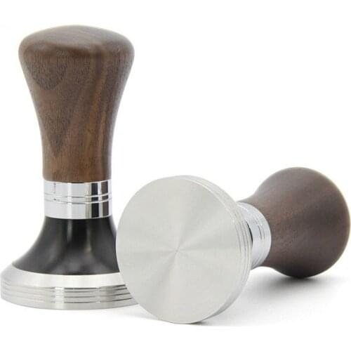 Coffee Tamper 58mm Calibrated Pressure Tamper Coffee Powder Espresso Coffee Hammer with Alloy Steel Base Coffee Accessories